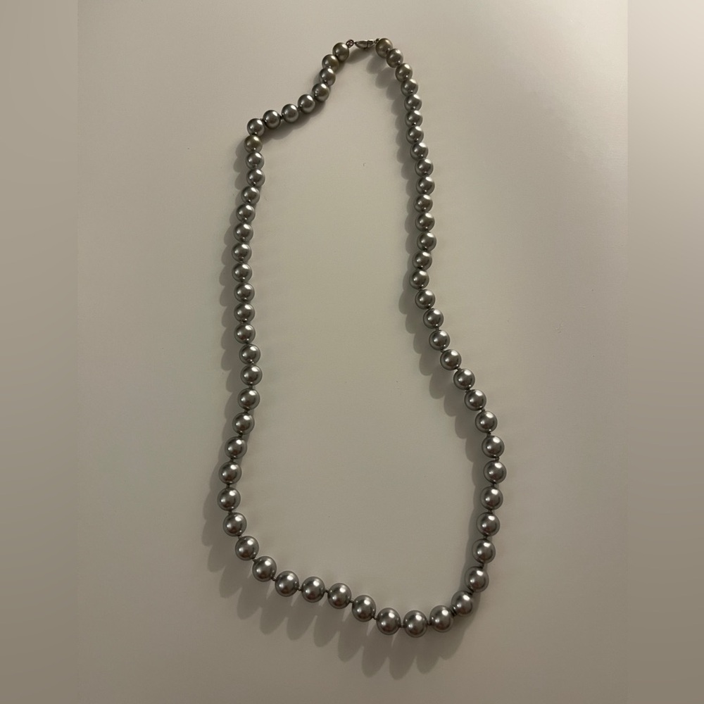 MONET Vintage Grey Pearl Necklace